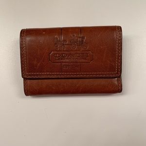 Brown leather Coach wallet